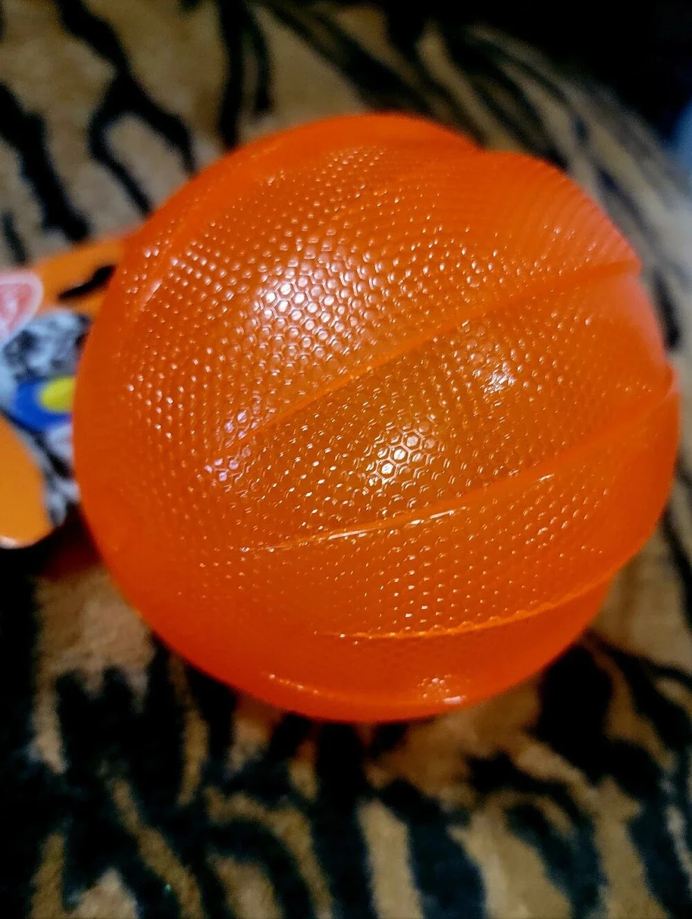 Nerf Dog Squeak Ball Orange Durable Halloween Theme Large Xlarge Ea.